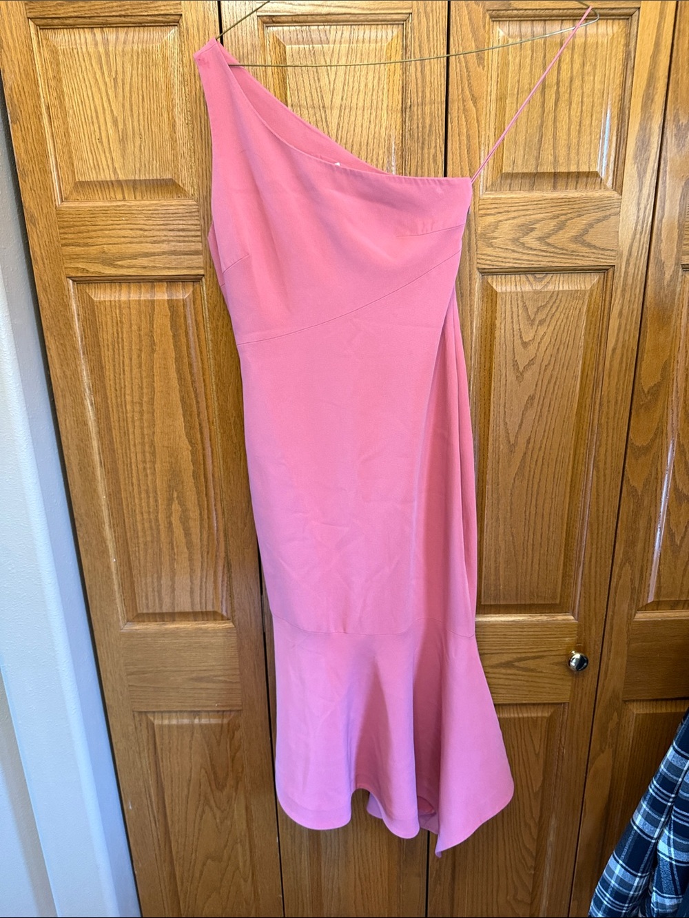 cinq a sept One-Shoulder Rose Pink Dress/Size 4